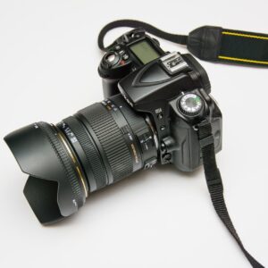 Black DSLR Camera